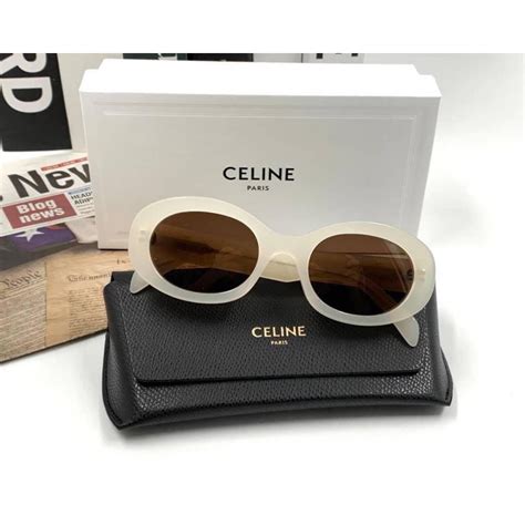 แว่นกันแดด celine สีขาว|Celine.